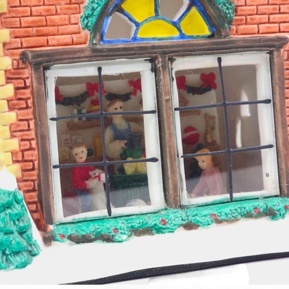 Santa's Workbench Tollund's Toy Store Interior View Lighted Village